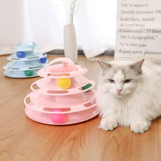 Jeu pour chat - Tour spatiale en tunnel - Chatyfyclub