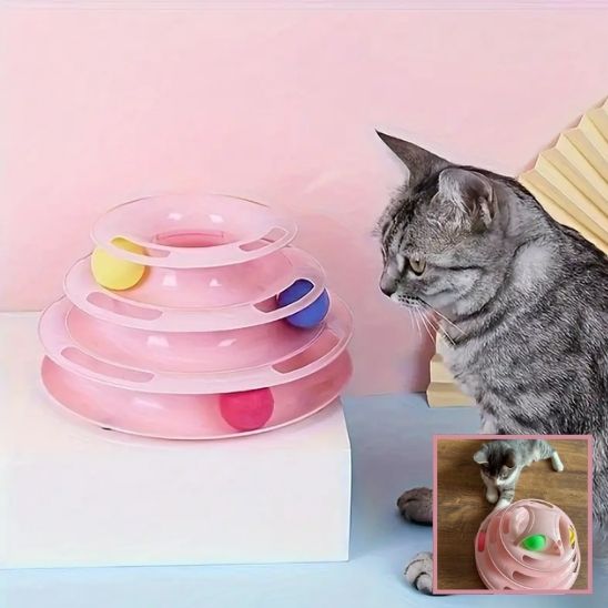 Jeu pour chat - Tour spatiale en tunnel - Chatyfyclub