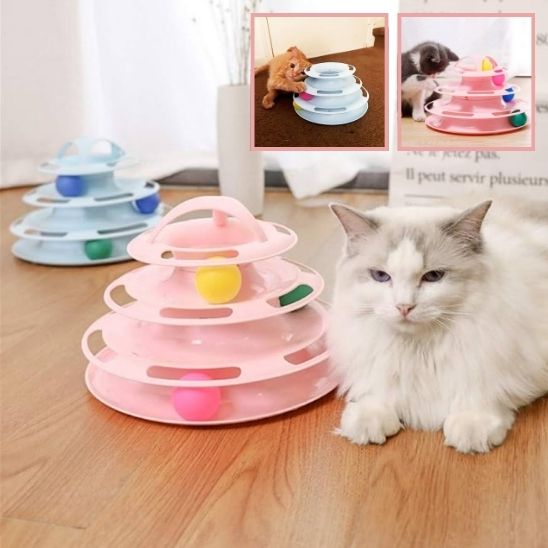 Jeu pour chat - Tour spatiale en tunnel - Chatyfyclub