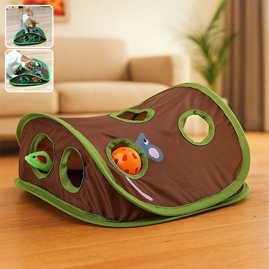 Jeu pour chat Tunnel Ă 9 trous