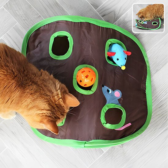 Jeu pour chat Tunnel Ă 9 trous