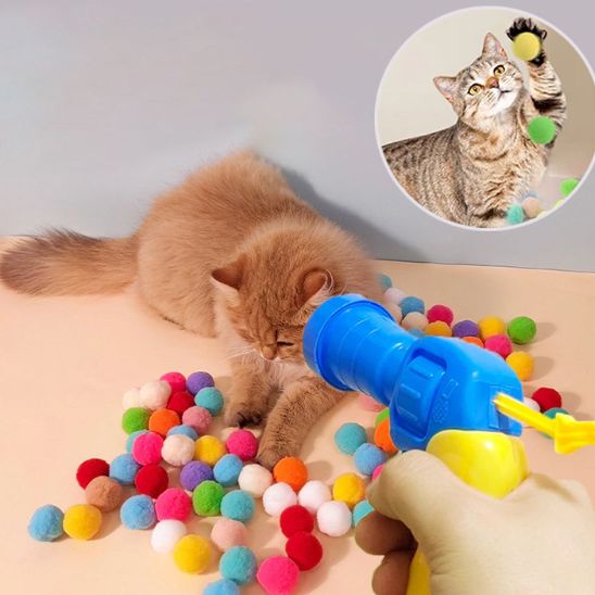 Jouet pour chat - Pistolet à boule - Chatyfyclub