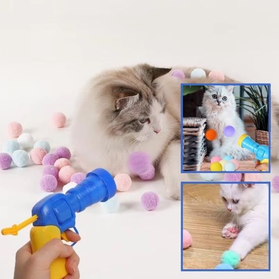 Jouet pour chat - Pistolet à boule - Chatyfyclub