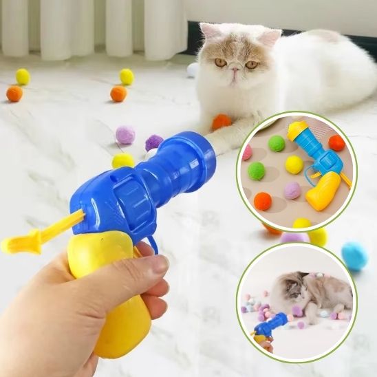 Jouet pour chat - Pistolet à boule - Chatyfyclub