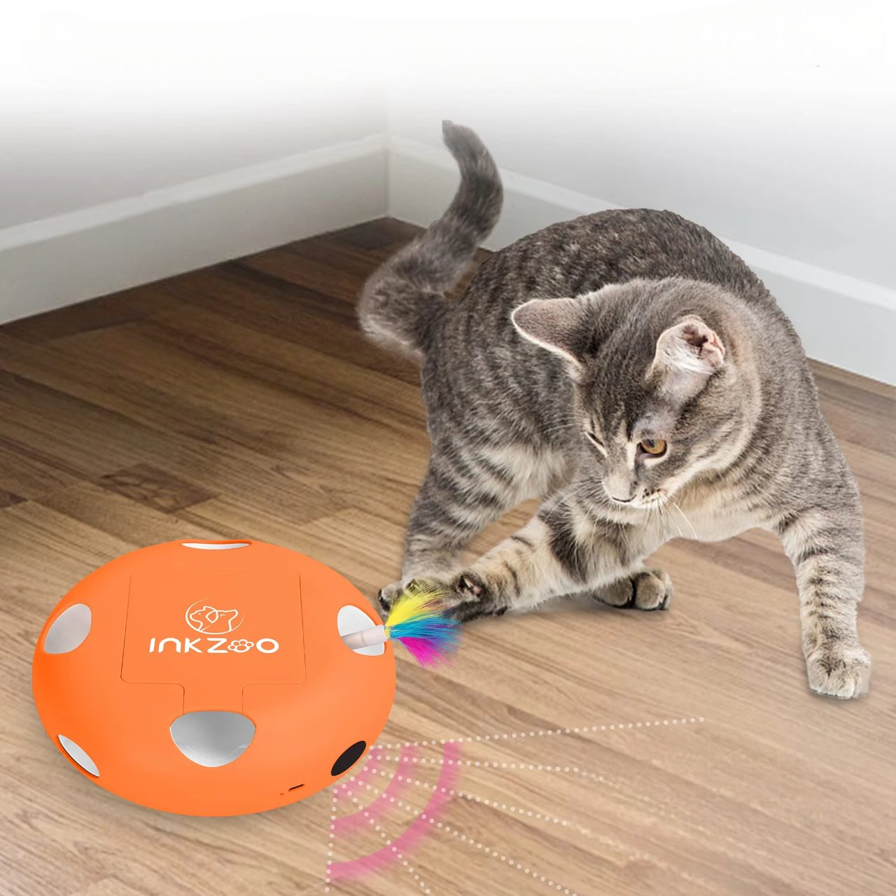 Jeu Chat - PlumeMagique™ - Orange - Chatyfyclub