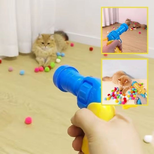 Jouet pour chat - Pistolet à boule - Chatyfyclub