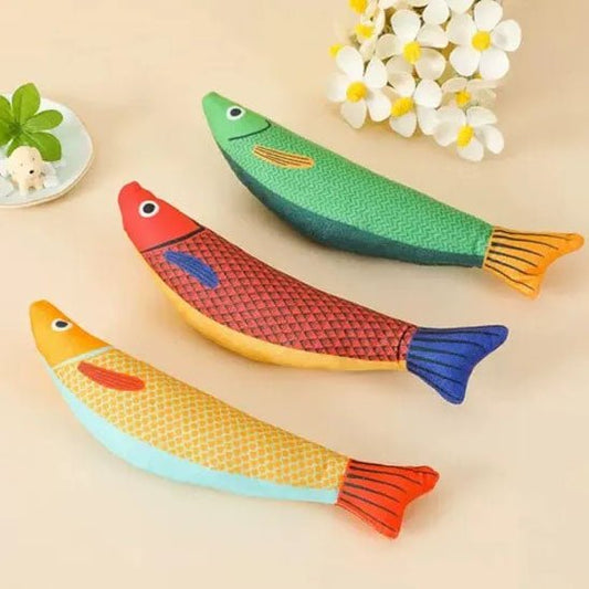Jouet pour chat - Poisson en peluche - Chatyfyclub